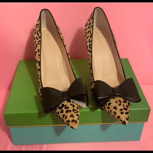 Kate Spade New York Vibo Leather Bow Pump Heels NEW !! - Picture 3 of 6